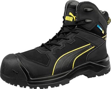 PUMA Men's Rock 6" Composite Toe Industrial Boot, Black, 11