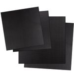 Kalolary Carbon Fiber Board Plate, 3K Real Carbon Fiber Sheets Available in 0.5mm-5mm Plain Weave Twill Weave Carbon Fiber Sheets 100% Glossy Surface Carbon Fiber Sheet (Plain Weave, 240 * 240 * 3mm)