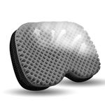 NEW-Vi Anti-Slip Kayak Seat Cushion - Waterproof Thicken Gel Boat Kayak Canoe Rowing Stadium Pad for Sit in Kayak Chair Kayak Accessories Equipment Gear for Fishing Kayak, Grey