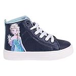 Disney Elsa Girls' Shoes, Classic Sports Shoes for Girls, Frozen High Sports Shoes for Girls, Gift Girl, Sizes EU 25 to 32, blue, 10 UK Child