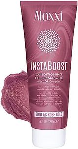ALOXXI InstaBoost ROSE GOLD Color Depositing Conditioner Mask â€“ Instant Temporary Hair Color Dye - Hair Color Masque for Deep Conditioning (Good As Rose Gold), 6.8 Fl Oz (Pack of 1)