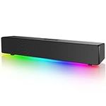 careslong Sound Bar for TV, Phone, Computer - Upgrade Your Music Game Bluetooth Speaker with Colorful LED Lights - Crystal Clear Audio, Hands (black)