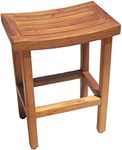 AquaTeak Patented 24" Sumba Tall Teak Counter Stool