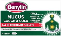 Benylin Mucus Cough & Cold All in One Tablets, 16 each