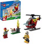 LEGO® City Fire Helicopter 60318 Building Kit for Kids Aged 4;Firefighter;Vendor Minifigures