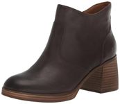 Lucky Brand Women's Quinlee Ankle Bootie Boot, Chocolate, 11