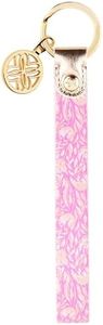 Lilly Pulitzer Wristlet for Keychain and Keys, Cute Floral Key Holder Bracelet, Tulip to Tango