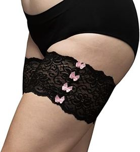 Bandelettes Original Patented Elastic Anti-Chafing Thigh Bands *Prevent Thigh Chafing* - Black Dolce Limited Size C