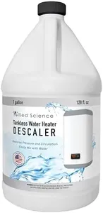 Allied Science Tankless Water Heater Descaling Solution | Highly Effective Descaler Restores Heating Efficiency, Gallon, 128 fl oz