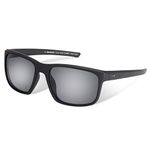 KastKing Toccoa Polarized Sport Sunglasses, Matte Blackout Frame, Smoke Lens
