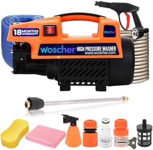 Woscher Car Washer High Pressure Gun Pressure Washer for Car, Car Washing Pump for Car, Bike and Home Use Cleaning | 18 Months Warranty | 1800 Watts | 150 Bars |