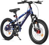 ONLYGU Kids Bike-18 Inch Bike for Boys and Girls Bicycle with Adjustable Seat and Handbrake, Bikes for Kids 5-9