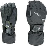 Level Water Resistant Gore-Tex Men's Outdoor Half Pipe Gloves Available in Black - Size 9