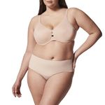 Spanx Low Profile Minimizer Bra - Minimize Breast Size by up to 1 Inch - Quick-Drying Fabric - Comfortable Bras for Women - Champagne Beige - 40D