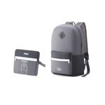American Tourister Foldable Backpack – A sleek, durable, and compact solution to carry and organize your essentials, perfect for travel, daily use, and outdoor adventures - Grey