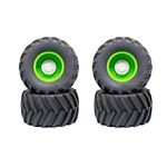 Lifehead 4PCS 1/8 Scale RC Monster Truck Rubber Tires，173mmx91mm Obstacle Course Tires for Traxxas LOSI Arrma Kraton 6S Typhon 3S ，17mm Hex