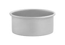 Chabrias Ltd Professional Cake Pan Silver Aluminium Fix Base British Baking Round Deep Cake Tins (6 Inch)