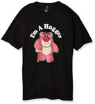 Disney Men's Toy Story Lotso Huggin Bear I'm A Hugger Graphic T-Shirt, Black, X-Large