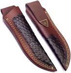 8" long handmade leather sheath kni