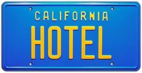 The Eagles | Hotel California | Metal Stamped License Plate