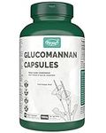 VORST Glucomannan 1500mg Per Serving (500mg Per Capsule) 180 Vegan Capsules | Konjac Root Extract Powder Pills | 1 Bottle