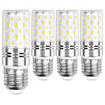 SAUGLAE LED Corn Bulbs, E27 Edison Screw, 12W, 1450Lm, 3000K Warm White, Not Dimmable, Pack of 4