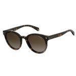 Polaroid Sunglasses Women's Pld6043s Polarized Oval Sunglasses, DKHAVANA, 51 mm