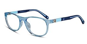 LENSKANDY Juniors for Kids 6-12 yrs | Rectangular Computer Glasses for Eye Protection & Strain | Zero Power, Antiglare & Blue Light Protection from online Classes, Gaming, Mobile, TV | Boys & Girls | Blue