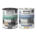 Rust-Oleum 367596 Home Interior Floor Coating Kit, Matte Charcoal Gray, 1 count (pack of 1)