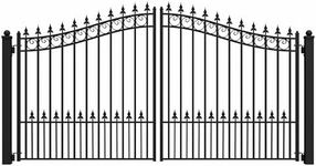 ALEKO 12x6 Prague Dual Swing Drivew