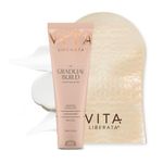 VITA LIBERATA, Fabulous Gradual Tanning Lotion 200ml & Dual Sided Self Tanner Mitt, Super Hydrating Hyaluronic Acid, Designed for Face & Body, Buildable Formula, Streak Free, Lasting Finish