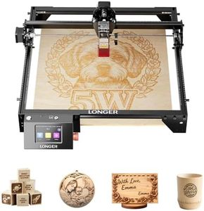 Longer RAY5 5W Laser Engraver, 40W Laser Engraving and Cutting Machine for Wood,Metal, Acrylic, Leather and Glass, 3.5-inch Color Touch Screen, Offline Engraving/Cutting