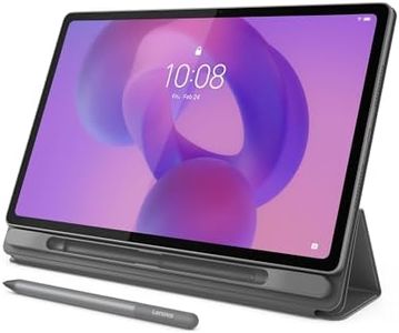 Lenovo Idea Tab Plus - Lightweight Tablet - 12.1″ 2.5K IPS Touchscreen Display - 90Hz - MediaTek Dimensity 6400-8GB Memory - 128GB Storage - Integrated Arm Mali-G57 MC2 - Lenovo Tab Pen & Folio Case