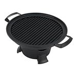 Cast Iron Hibachi Grill, Nonstick Die Cast Aluminum Japanese Tabletop Portable Grill Small Charcoal Grill, Easy to Carry and Assemble, Japanese BBQ Grill Stove for Home Picnic, Camping