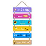 Parkota House Kids Room Decorative Wall Hanging Wooden Art Decoration item for Living Room | Bedroom | Home Decor | Gifts | Quotes Decor Item | Wall Art For Hall-Multicolored