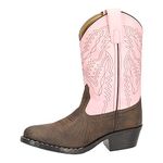 Smoky Mountain Childrens Girls Monterey Boots Brown/Pink, 12.5M