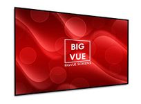 BIG VUE 1 Cm Edge 110 Inches Grey Material Fixed Frame Projector Screen 16:9 Diagonal Active 3D 4K Ultra Hd Projector Screen (110 Inch, Grey)