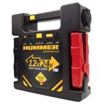 Hummer H24Pro Jump Starter Suitable for All 24V & 12V/4000A Vehicles | 99900mWh Power Bank | 96W Max | AI Smart Reset Mechanism | LED Light 3 Modes | Trucks, Jet Ski and Motorcycles | General Motors