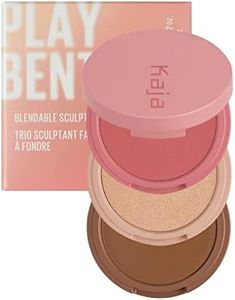 Kaja 3-in-1 Blendable Sculpting Trio - Play Bento | with Mango Seed Butter, Cream Bronzer, Powder Blush, and Highlighter, 02 Cloud Latte