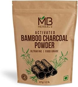 MB Herbals Activated Charcoal Powder 8 oz (227 Gram / 0.5 LB) | Food Grade Bamboo Charcoal Powder | Deep Cleanses & Detoxifies Skin & Hair | Ingredient for ToothPowder - Packing May Vary