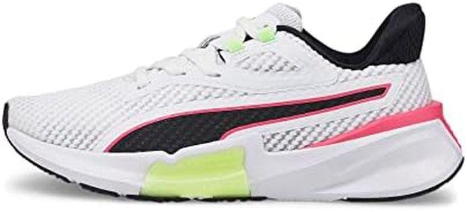 PUMA Pwrframe TR Wn's, Zapatillas de Gimnasio Mujer, Blanco White Fizzy Apple, 38 EU