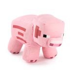 Plush Minecraft Video Game Characters - Enderman, Camel, Ocelot, Pig, Steve, Alex, Creeper, Wolf - Sizes according to Model - Super Soft Quality (Pig)