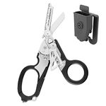 LEATHERMAN, Raptor Rescue, 6-in-1 Heavy-Duty Emergency/Trauma Shears, Made in the USA, Black with MOLLE Compatible Holster