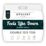 Opulent Home Warm and Cosy 13.5 Tog Winter Duvet - Premium Ultra Soft Quilt for Winter - Anti-Allergy Duvet for a Better and Healthier Sleep - Double