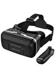 TECKNET VR Headset for Phone with Controller, Virtual Reality Headsets with HD 110°FOV Anti-Blue Light Lenses & Adjustable Gears, 3D VR Headset for Kids Compatible iPhone Samsung Android 4.7-7.2"