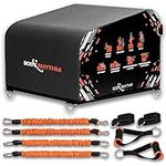 BODYRHYTHM Multi-Functional Total Body Workout Box for Hip Thrust, Core & Ab Strength Training, Squating and Juming, Reverse Hyper, Rowing Machine, Resistance, Cross Training.