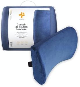 Inphysio® Ergonomique Coussin pour Le Dos, Coussin de Soutien Lombaire, Coussin Memoire Forme, Coussin Lombaire Voiture, Coussin Chaise Bureau, Anti Douleur Dos, Hypoallergénique, 35x31x12 cm