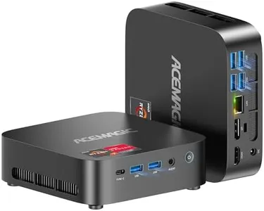 ACEMAGICIAN AMD Mini PC Ryzen 5 7430U, Mini Gaming PC 16GB DDR4 512GB SSD, Mini Computers Micro Desktop PC Support 4K Triple Display/WiFi6/BT5.2 for Gaming/Office/Home