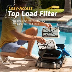 Dolphin Nautilus CC Plus Robotic Pool Vacuum – Wall Climbing, Smart Navigation, for In-Ground Pools up to 50ft