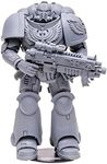 McFarlane Toys Warhammer 40000 Dark Angel Intercessor Action Figure, 7 Inch, Grey